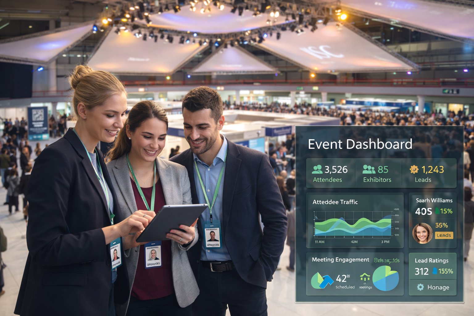 EngageX team at a global event